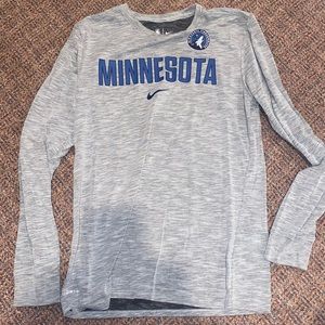 Nike timberwolves long sleeve shirt